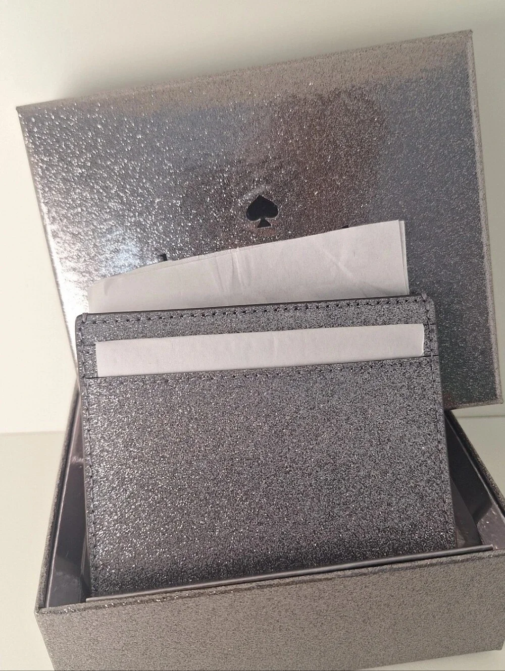 Kate Spade NY Kenzie Glitter Card Holder NWT